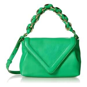 NWT $178 vince Camuto Lotus Green Lyona Envelope Flap Chain Strap Crossbody Bag